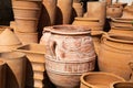 A group of terra cotta pots Royalty Free Stock Photo