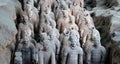 Group of Terracotta warriors of Xi`an army