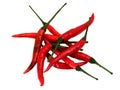 Group Thai red Chili pepper very Spicy