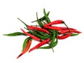 Group Thai red Chili pepper very Spicy for Thai Recipe