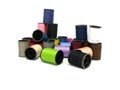 Group of thead spools Royalty Free Stock Photo