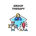 Group Therapy Vector Concept Color Illustration