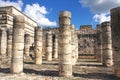 Group of the Thousand Columns, Chichen-Itza Royalty Free Stock Photo