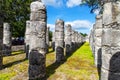 Group of the Thousand Columns at Chichen Itza in Yucatan, Mexico Royalty Free Stock Photo