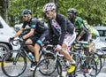 Group of Three Cyclists Royalty Free Stock Photo