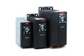 A group of three different sizes and capacities new universal inverter for controlling the electric current and power