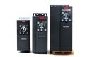 A group of three different sizes and capacities new universal inverter for controlling the electric current and power