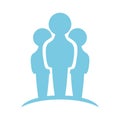 Group Of Three Standing Avatar Icon