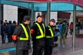 Security team at Nanjing Road, Shanghai China Royalty Free Stock Photo