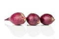 Small red onion bulb isolated on white Royalty Free Stock Photo