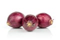 Small red onion bulb isolated on white Royalty Free Stock Photo