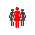 Group of three women icon Royalty Free Stock Photo