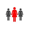 Group of three women icon Royalty Free Stock Photo