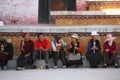 A group of tibetan people in lhasa