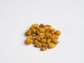 Group of toasted corn isolated