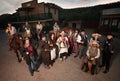 Group of Tough Old West People Royalty Free Stock Photo