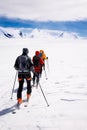 Group touring skiers Royalty Free Stock Photo