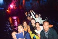 Group tourist boating in cave 3