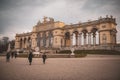 Group of tourists admire the beautiful Glorietta, in the Schonbrunn Palace Park in Vienna, Austria