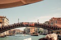 Group of tourists on a gondola riding in Venice, Italy Royalty Free Stock Photo