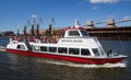 A group of tourists on a small ship