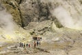 Group of tourists on White Island