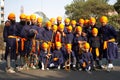 A group of traditionally dressed young sikh boys