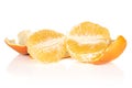Fresh orange mandarin isolated on white Royalty Free Stock Photo