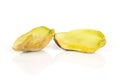 Salted pistachio isolated on white