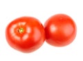 Group of two ripe red tomatoes. Royalty Free Stock Photo