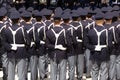 Group of uniformed officers during a celebration.