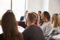 Group Of University Students Attending Lecture On Campus Royalty Free Stock Photo