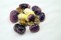 Group of variegated beans