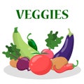 Group of vegetable. Fresh green food. Organic tomato Royalty Free Stock Photo