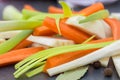 Group of vegetable soup ingredients Royalty Free Stock Photo