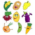 Group of vegetables Royalty Free Stock Photo
