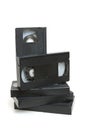 Group of video cassette Royalty Free Stock Photo