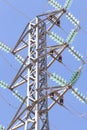 A group view of an electric tower in vertical