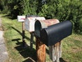 Group of Vintage Mail Boxes. Photo image