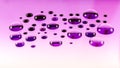 group water droplet on glass purple color