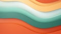 A group of wavy lines of different colors, AI