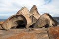 Group of weather sculpted granite boulders at Remarkable Rocks
