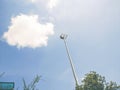 This group of white clouds floats in the sky Royalty Free Stock Photo