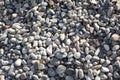 Group of white, grey and light brown stones background, pebbles beach Royalty Free Stock Photo