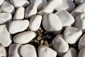 Group of white stones Royalty Free Stock Photo