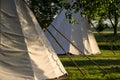 Group of Tipis Standing Among the Trees