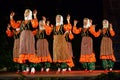 Turkish women dancing at folklore festival stage