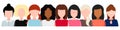 Group of women without face, social movement, empowerment of women. concept of feminism, power girls. Vector Royalty Free Stock Photo