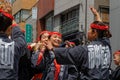 A group of women during Kanda Matsuri in the streets of Tokyo Royalty Free Stock Photo