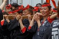 A group of women during Kanda Matsuri in Tokyo Royalty Free Stock Photo